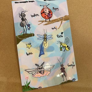 Feuille d'autocollants Snuggle bugs