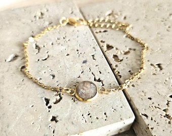 Armband 8mm Tierhaar/Tierasche/Brautstrauß/Babylocke/Erinnerungsschmuck