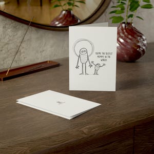 Tarjetas de felicitación, la mejor mamá del mundo: regalo del día de la madre, tarjeta de cumpleaños, tarjetas de agradecimiento, linda tarjeta para mamá, juego de papelería