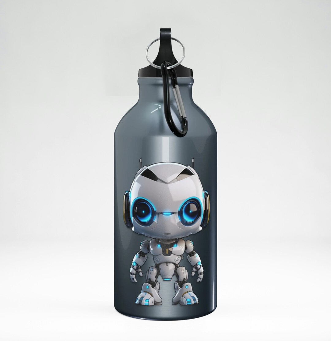 Robotics Class Drinks Sport Bottle - 3D Robot V4 - Etsy