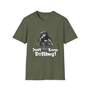 Anime Skateboarder T-Shirt: Softstyle Cotton Skater Tee