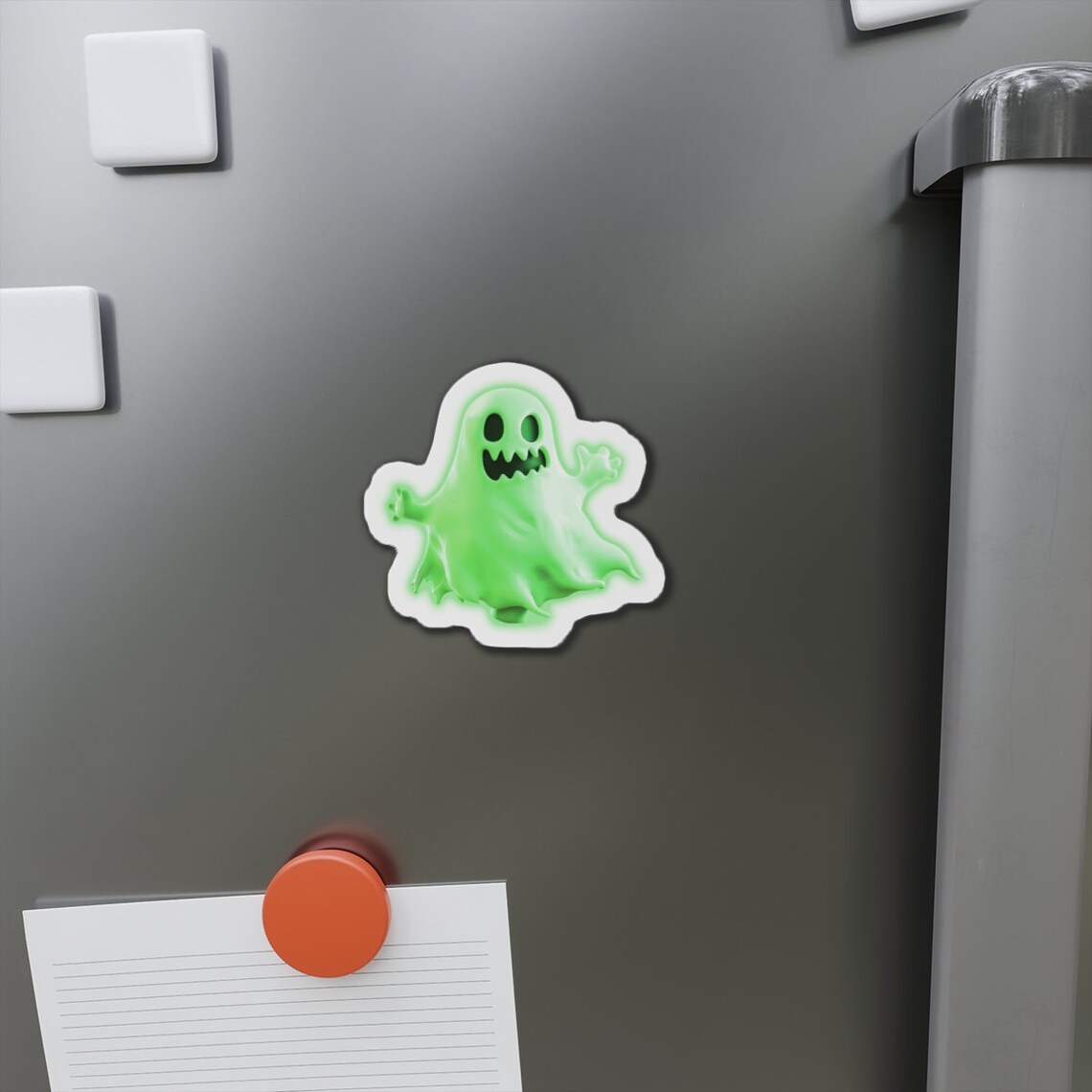 Ghost Magnets Glowing Green Ghost - Die-cut Magnets - Etsy