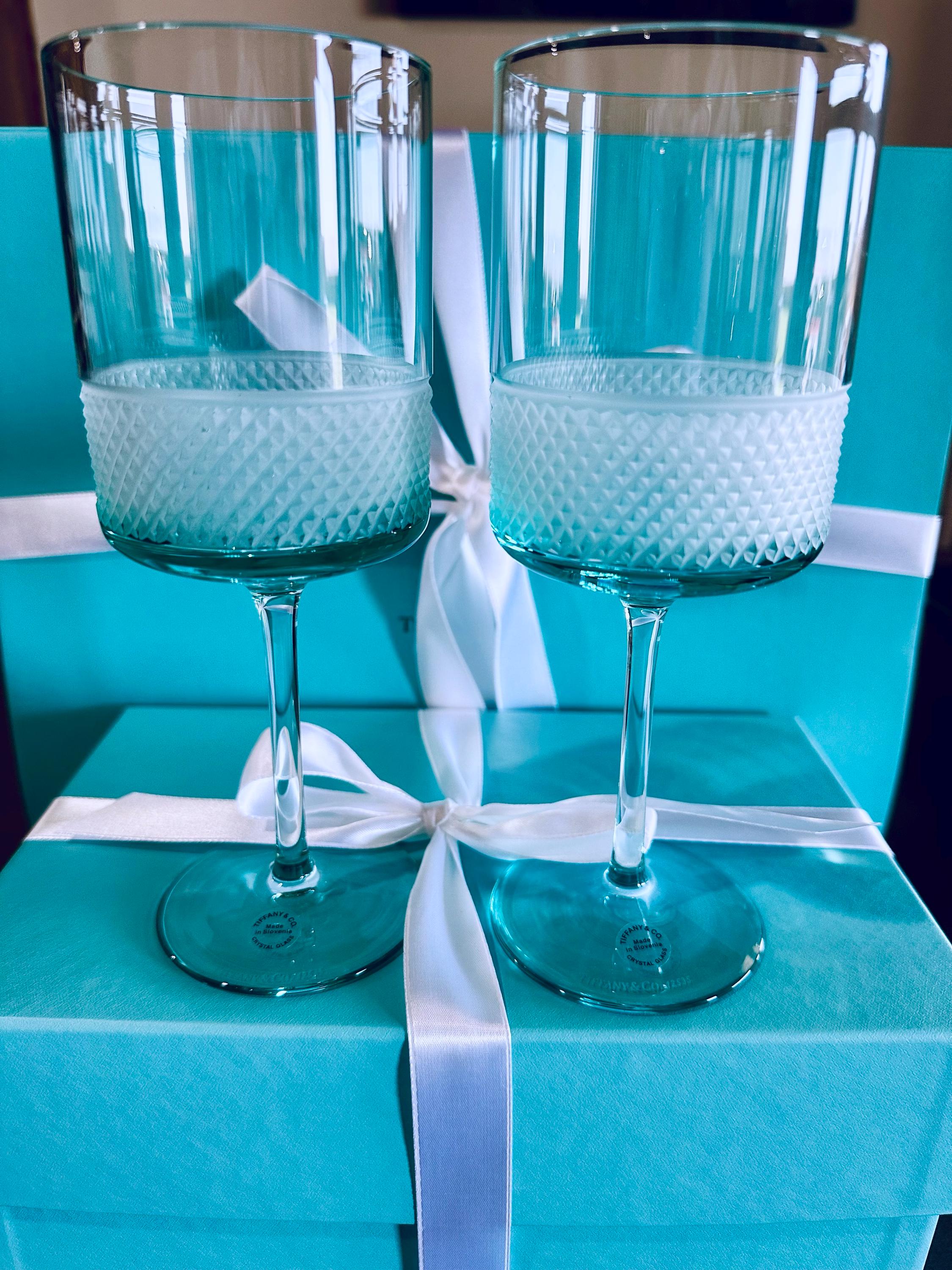 Wine Glasses Tiffany Diamond Point Ring Tiffany&Co Diamond Point