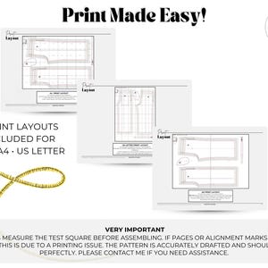 Wide Leg Palazzo Pants Pdf Sewing Pattern, Easy Summer Pants with Pockets , Elastic Waist, Beginner Patterns, US 0-20 image 13