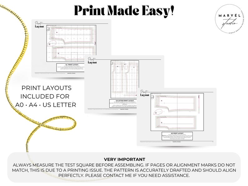 Wide Leg Palazzo Pants Pdf Sewing Pattern, Easy Summer Pants with Pockets , Elastic Waist, Beginner Patterns, US 0-20 image 13
