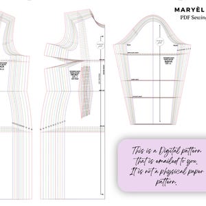 May include: A digital sewing pattern for a sleeveless top and a long sleeve. The pattern includes instructions for cutting and sewing the garment. The pattern is available as a PDF download. "This is a Digital pattern that is emailed to you. It is not a physical paper pattern."