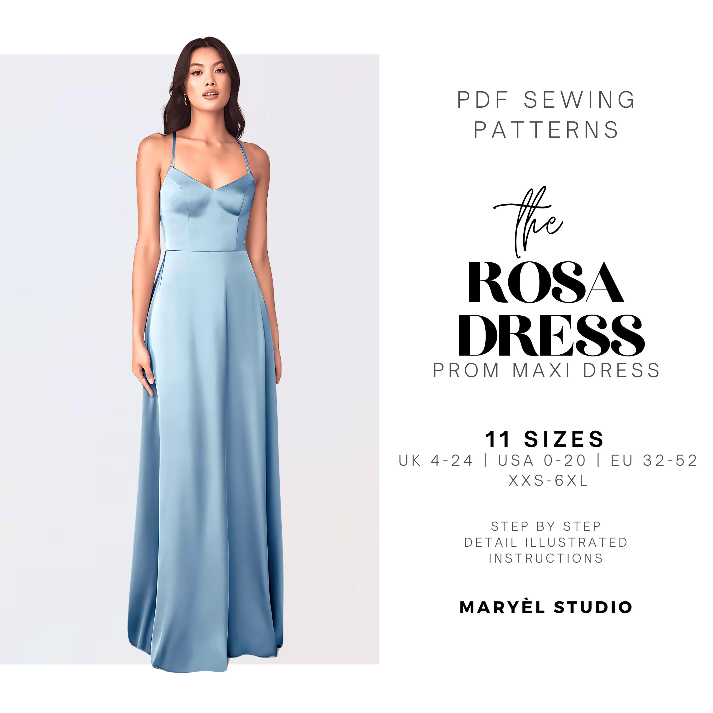 Vestido largo con corte al bies España