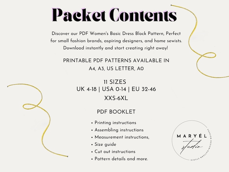 Basic Bodice Sewing Pattern| Basic Skirt Pattern| Basic Block Pattern ...