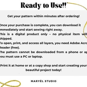 A-line Mini Dress Pdf Sewing Pattern with Tie Back, Easy Woman Dress, Beginner Sewing Pattern, US 0-20 image 5