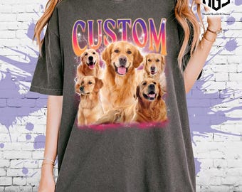 Camiseta pirata de rap personalizada para mascotas Comfort Colors, camiseta personalizada para mascotas, camiseta pirata para perros, camiseta personalizada con tu diseño para seres queridos