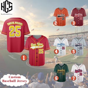 Personalized Team Name And Number Baseball Jersey, Custom Baseball Jersey Shirt, Baseball Jersey Uniform For Baseball Fans, Baseball Lovers