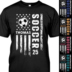 Personalized Soccer Shirts, Front and Back Side Custom Soccer Shirt Gift For Dad, Gift For Him/Her, Soccer Lovers, Sport Soccer Fans Gifts