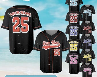 Personalized Glitter Baseball Jersey with Teamname Number for Adult Kid/Youth,Custom Cheerleading Shirt For Cheerleader,Cheer Glitter Jersey