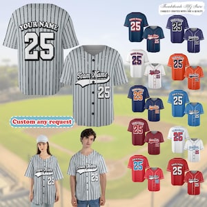 Personalized Couple Baseball Jersey, Jersey Uniform For Kid/Youth, Custom Matching Couple Jersey, Baseball Jersey For Baseball Fans Lovers