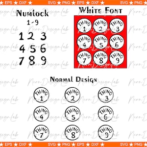 Instant Download... Thing 1 Thing 2 Svg - Thing 1 and Thing 2 +30 Custom Design Folder Svg Png Eps Dxf