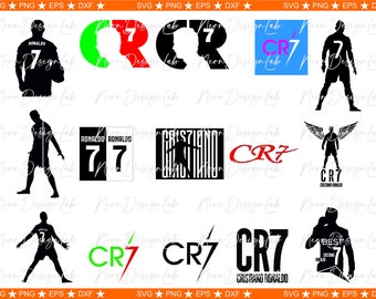 Direct downloaden... Cristiano Ronaldo bundel 15 bestanden - Clipart geit doel CR7 bundel Svg Png Eps Dxf