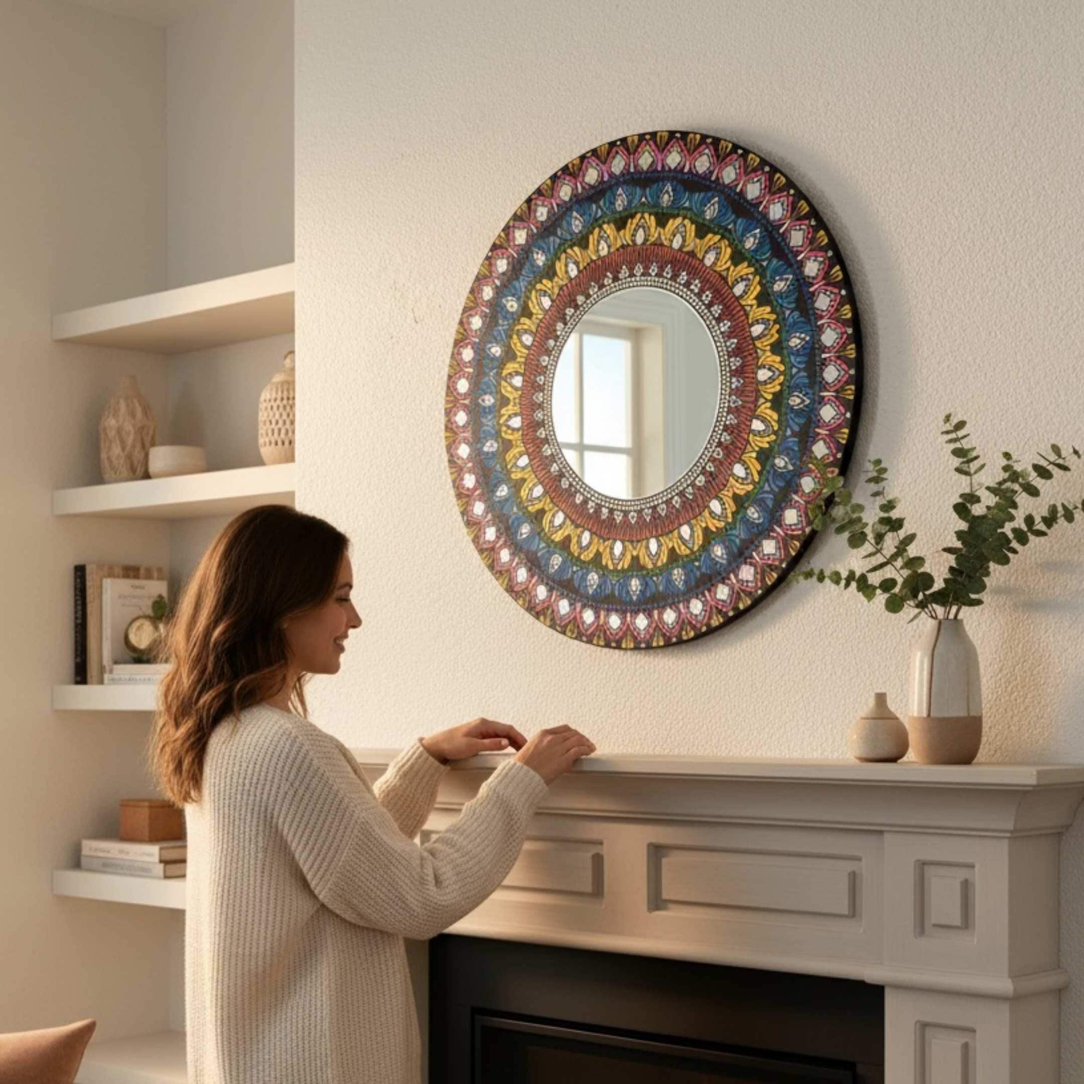 Vintage Indian Mirror - Etsy