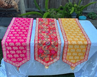 Ethnic Table Runner – Vibrant Decor for Diwali Celebration
