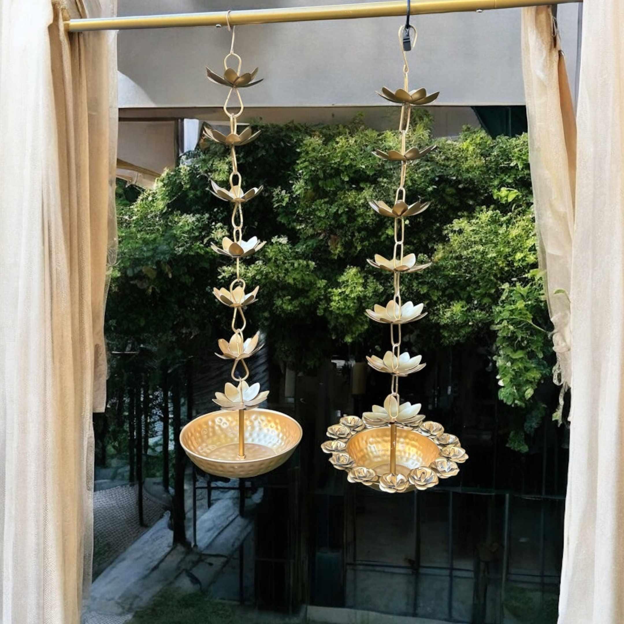 Hammered Hanging Urli Bowl for Diwali Decor – Wedding Entrance Decor Bowl