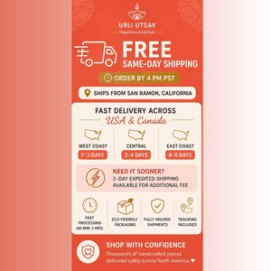 Urli Utsav Decor Garland Shipping Information