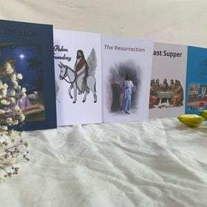Pacchetto di biglietti di auguri religiosi cristiani
