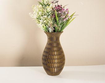 Vintage Vase For Dried Flowers, Gothic Vase Decor, Unique 3D Printed Vase For Home Decor Gift For Mom