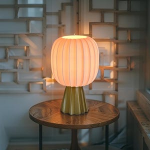 Unique Standing Table Lamp | Modern Bedside Lamp | Minimalist Desk Light | Home Office Lighting | Housewarming Gift For Her