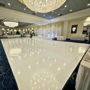 Vinile per pista da ballo bianco lucido, vinile per pista da ballo bianco opaco, rivestimento personalizzato per pista da ballo in vinile bianco,