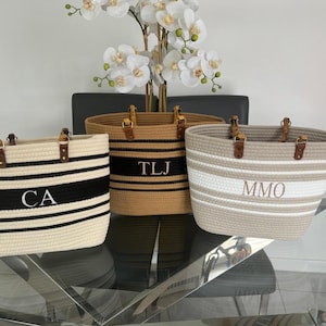 Personalisierte Stroh Umhängetasche, individuelle Strandtasche, personalisierte Einkaufstasche, Geschenke für sie, Geburtstagsgeschenk für sie