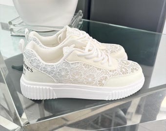 Personalised bride trainers, bride wedding trainers, bride shoes, custom bride trainers, bride gift, future mrs trainers, bride sneakers