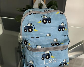 Custom kids backpack SET,  personalised nursery bag, toddler backpack, pre school bag, kid lunch bag, toddler school bag, back to school