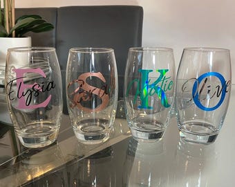 Personalised Hi-Ball glass, personalised glass, gift for her, birthday glass, custom glass, vodka glass, secret Santa, birthday present