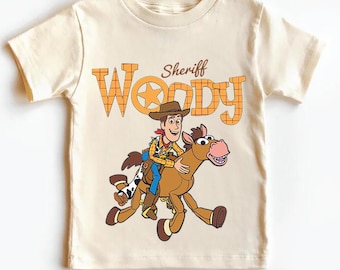 Toy Story Woody-shirt, Disney Sheriff Woody-T-shirt, WDW Toy Story-cadeau-T-shirt, Disneyland-sweater kindertrip