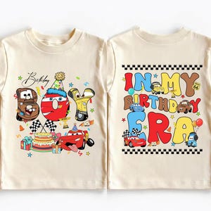 Lightning McQueen Birthday Boy Shirt, Disney Cars Birthday Shirt, Pixar Custom Family Matching Birthday Shirt, Disney In My Birthday Era Tee