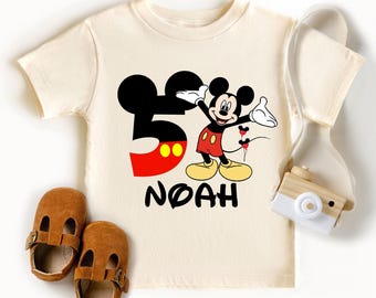 Micky Geburtstag Shirt, Disney Geburtstag Jungengeschenk, Maus Geburtstag Mädchen T-Shirt, Magisches Schloss Geburtstagsparty T-Shirt, Kleinkind Geburtstag Ausflug
