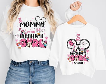 Minnie Birthday Shirt, Disney Mouse Family T-Shirt, Minnie Custom Birthday Girl Tee, Disneyland Toddler Birthday Shirt,