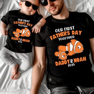 Finding Nemo Father&#39;s Day Shirt, Disney Dad Son Matching Tee, Our 2nd Father&#39;s Day Gift, Father Daughter T-Shirt, Daddy and Me Tee