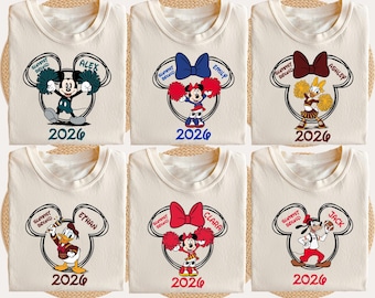 Disney Summit Bound T-shirt 2026, shirt Mickey cheerleading, trui Daisy en Donald Duck Star, T-shirt cheerleaderkampioenschap