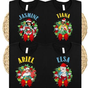 Prinzessin Weihnachten Shirt, Disney Mädchen Weihnachten Sweatshirt, Mädchen Trip Weihnachten T-Shirt, Winterurlaub Prinzessin T-Shirt, Merry Princess Sweat