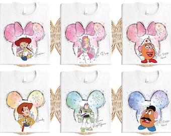 Toy Story Shirt, Disney Buzz Lightjahre T-Shirt, Sheriff Woody und Jessie Tee, Mrs. Potato Head Sweatshirt, Mickey Head Forky Shirt