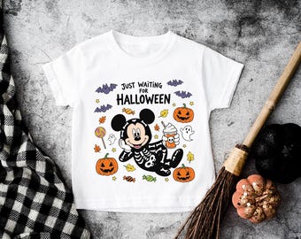 Mickey-Halloween-Shirt für Kinder, gruseliges Disney-Mickey-Sweatshirt, Kürbis-Geschenk-T-Shirt aus Disneyland, gruseliges Mickey-Sweatshirt, Halloween-Geschenk für Kleinkinder