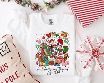 Disney Pixar Toy Story Christmas Shirt, You've Got A Friend In Me, Disney Group Christmas Sweatshirt, Disney Family Christmas Party 2024