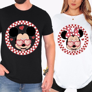 Mickey Minnie Love Shirt, Disney Couple Valentines Tee, Mickey Honeymoon T-Shirt, Minnie Lovers Matching Tee