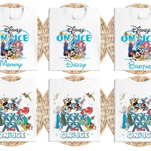 Disney On Ice Family Trip Shirt, Mickey On Ice Trip Shirt, Custom Disney Vacation 2025 Shirt, Disney On Ice Matching T-Shirt