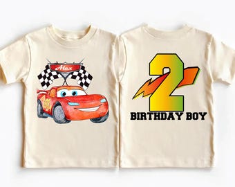 McQueen Birthday Tee, Disney Cars Birthday Boy Shirt,  Pixar Racing Birthday Party T-Shirt, Boy Birthday Trip Sweatshirt