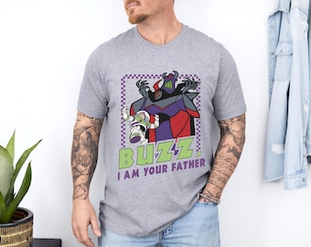 Camiseta de Toy Story para papá, camiseta de Buzz Lightyear de Disney, sudadera del Día del Padre de Pixar, sudadera con capucha de Zurg y Buzz Lightyear, camiseta de papá de Disney World