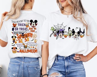 Disney Halloween Shirt, Mickey Minnie Spooky Tee, Disneyland Not So Scary Gift Tee, Mickey and Friends Scary Sweatshirt
