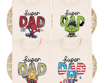 Avengers Dad T-shirt, superheld Vaderdag-T-shirt, Iron Man Dad-shirt, Spiderman Dada-sweater, Hulk Papa-trui