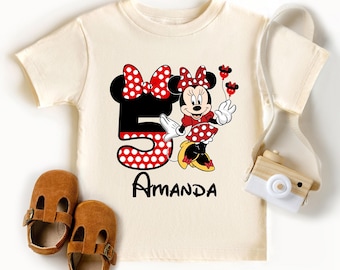 Minnie Birthday Shirt, Disney Custom T-Shirt, Birthday Princess Sweatshirt, Birthday Trip T-Shirt, Minnie Girl Shirt, Disney Girl Tee