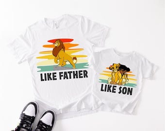 König der Löwen Vater und Sohn Shirt, Disney Animal Kingdom Dad Boy T-Shirt, Hakuna Matata Vatertagsgeschenk, Simba Mufasa Daddy Sweatshirt